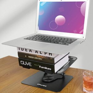 AWEI X46 Rotating Laptop Desk Holder juodos spalvos - Image 8