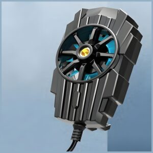 AWEI nešiojamas mini ventiliatorius X31 juodos spalvos - Image 2