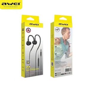 AWEI L3 stereo ausinės 3.5mm jack juodos spalvos - Image 8