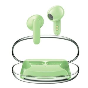 AWEI Bluetooth 5.3 T85 ENC TWS ausinės + docking station žalios spalvos - Image 1