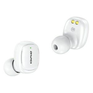AWEI Bluetooth 5.1 T13 Pro TWS ausinės + docking station baltos spalvos - Image 4