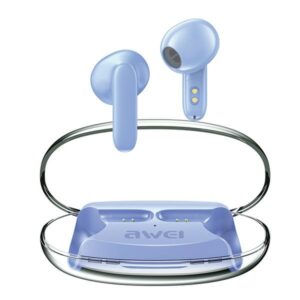 AWEI Bluetooth 5.3 T85 ENCTWS ausinės + docking station blue - Image 1