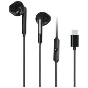 AWEI PC-7T USB-C 1.2m stereo ausinės juodos spalvos - Image 1