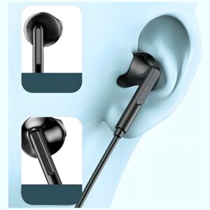 AWEI PC-7T USB-C 1.2m stereo ausinės juodos spalvos - Image 4