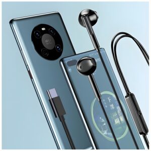 AWEI PC-7T USB-C 1.2m stereo ausinės juodos spalvos - Image 6