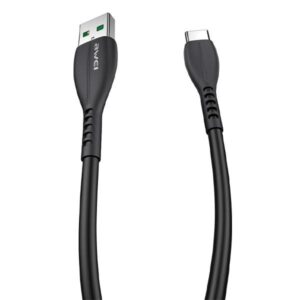 AWEI CL-115T USB to USB-C juodos spalvos cable - Image 2