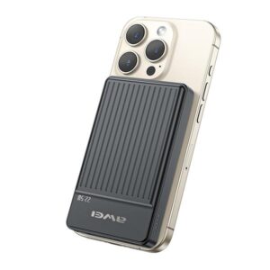 AWEI PowerBank MagSafe P33K 10000mAh22.5W juodos spalvos - Image 1