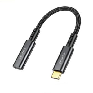 AWEI Adapteris CL-216T USB-C/USB-C black - Image 1
