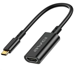 AWEI Adapteris CL-217T USB-C/HDMI black 4k/30Hz - Image 1