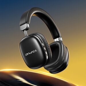 AWEI AT7 Bluetooth Ausinės juodos spalvos - Image 2