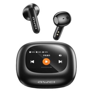 AWEI Bluetooth 5.4 TP97TWS ausinės + docking station juodos spalvos - Image 1