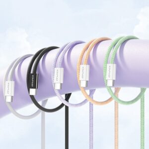 AWEI CL-219T USB-C į USB-C60W juodos spalvos Apple iPhone 15 kabelis - Image 6