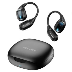AWEI Bluetooth 5.4 TZ12+ Ausinės Docking Station juodos spalvos - Image 1