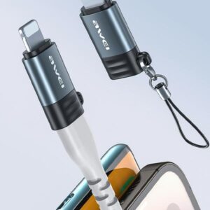 AWEI Adapter A11 USB-C/Lightning grey - Image 4