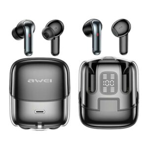 AWEI Bluetooth 5.3 T79 ENCTWS ausinės + docking station juodos spalvos - Image 2