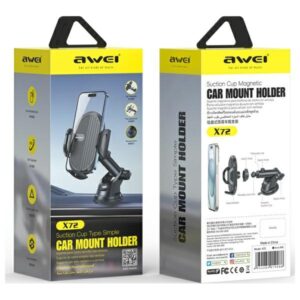 AWEI X72 car holder for dashboard black - Image 2
