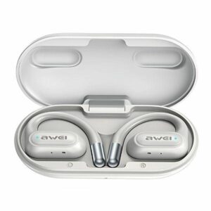 AWEI Bluetooth 5.4 ausinės OWS T93+ docking station baltos spalvos - Image 1