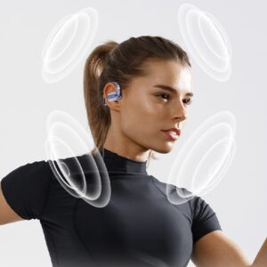 AWEI Bluetooth 5.4 ausinės OWS T93+ docking station baltos spalvos - Image 2