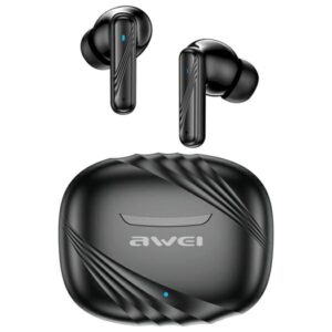 AWEI Bluetooth ausinės 5.3 TA6 ANC+ docking station juodos spalvos - Image 1