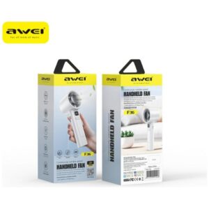 Mini Ventiliatorius AWEI F36 2200mAh baltos spalvos - Image 2