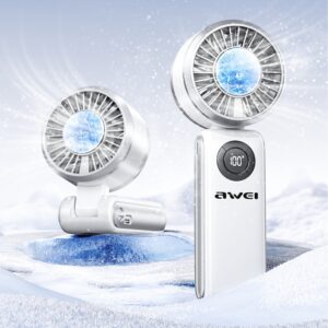 Rankinisheld ventiliatorius AWEI F39 Fast Ice baltos spalvos - Image 3