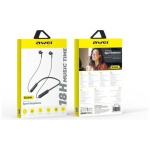 Sports ausinės AWEI G82BL Bluetooth juodos spalvos - Image 7
