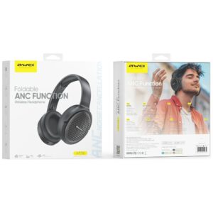 AWEI Bluetooth ausinės AT78 ANC juodos spalvos - Image 4