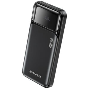Powerbank Awei PA-90 10000mAh 22,5W PD 2xUSB-C juodos spalvos - Image 1