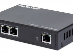 Intellinet 561600 tinklo stiprintuvas Tinklo siųstuvas Juoda 10, 100, 1000 Mbit/ai - Image 1