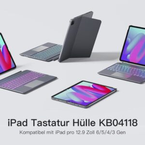 Inateck KB04118_GRAY Planšetinio kompiuterio atsarginė dalis arba priedas Klaviatūra - Image 2