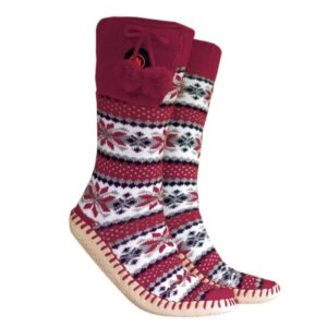 Glovii GQ5L šlepetės Minkštos aulinės šlepetės Unisekso stiliaus Bordo