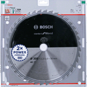 BOSCH DISKINIS PJŪKLAS STANDARD WOOD ACCU 305x30x40z