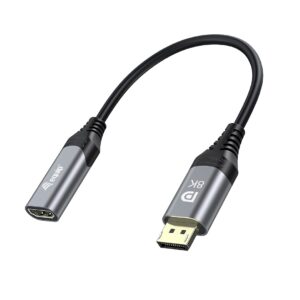 Equip 133446 vaizdo kabelio adapteris 0,15 m DisplayPort HDMI Juoda, Pilka - Image 1