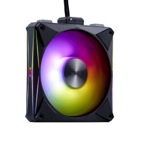 XPG HURRICANE MAG Kompiuterio korpusui Ventiliatorius 12 cm Juoda 4 vnt - Image 3