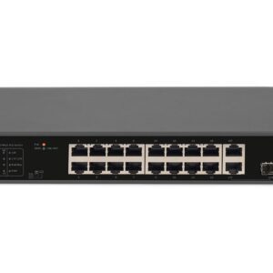 Digitus DN-95355 tinklo komutatorius Ne-valdomas Gigabit Ethernet (10/100/1000) Maitinimas per Eternetą (PoE) 1U Juoda - Image 2