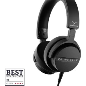 Beyerdynamic DJ 300 Pro X Ausinės Vielinis Su lankeliu Muzika Juoda