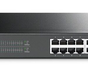 TP-Link TL-SG1024 tinklo komutatorius Ne-valdomas L2 Gigabit Ethernet (10/100/1000) Juoda