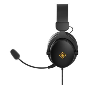 Deltaco Gaming GAM-190 Ausinės be mikrofono ir ausinės su mikrofonu Laisvų rankų įranga Vielinis Su lankeliu Žaidimams Juoda - Image 2
