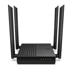 TP-Link Archer C64 belaidis maršrutizatorius Gigabitinis eternetas Dviguba juosta (2,4 GHz / 5 GHz) Juoda