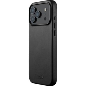 Mujjo Full Leather Case Dėklas iPhone 17 Pro Max juodas - Image 2