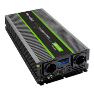 Qoltec 51923 Gryno sinusoidinio signalo keitiklis „Monolith“ | 3000 W | 6000 W | 24 V–230 V | LCD - Image 3