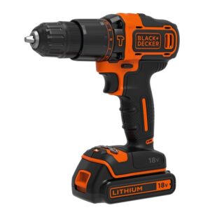 BLACK+DECKER 18V/1x1.5Ah akumuliatorinis suktuvas-gręžtuvas BDCHD18K