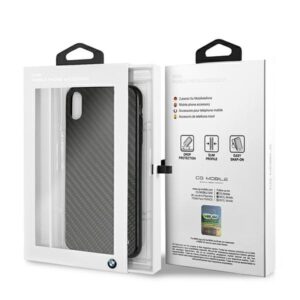 kietas dėklas BMW BMHCI65MBC Apple iPhone Xs Max juodos spalvos Siganture-Carbon - Image 7