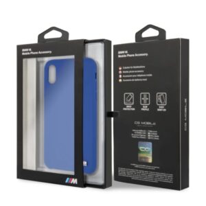 kietas dėklas BMW BMHCPXMSILNA Apple iPhone X/Xs navy Silicone M Collection - Image 4