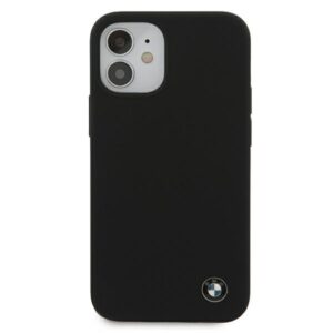 BMW BMHCP12SSILBK Apple iPhone 12 mini 5.4" juodos spalvos kietas dėklas Silicone Signature - Image 3