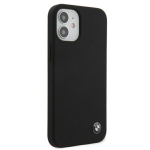 BMW BMHCP12SSILBK Apple iPhone 12 mini 5.4" juodos spalvos kietas dėklas Silicone Signature - Image 4