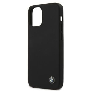 BMW BMHCP12SSILBK Apple iPhone 12 mini 5.4" juodos spalvos kietas dėklas Silicone Signature - Image 6