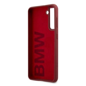 BMW BMHCS21MSLBLRE S21+ G996 red kietas dėklas Silicone Signature Logo - Image 7