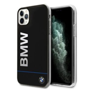 BMW BMHCN58PCUBBK Apple iPhone 11 Pro 5.8" juodos spalvos kietas dėklas Signature Printed Logo - Image 1