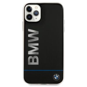 BMW BMHCN65PCUBBK Apple iPhone 11 Pro Max 6.5" juodos spalvos kietas dėklas Signature Printed Logo - Image 3